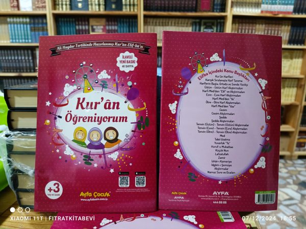 ÇOCUKLAR İÇİN KURAN ÖĞRENİYORUM ELİFBASI (Ayfa-161P)