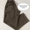 Likralı Rahat Kesim Kargo Cepli Pantolon